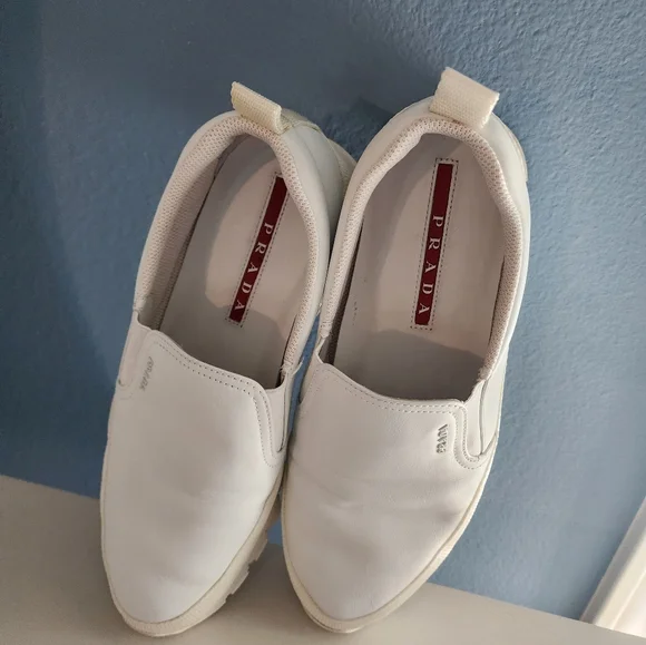Authentic Prada Slip-On Sneakers
